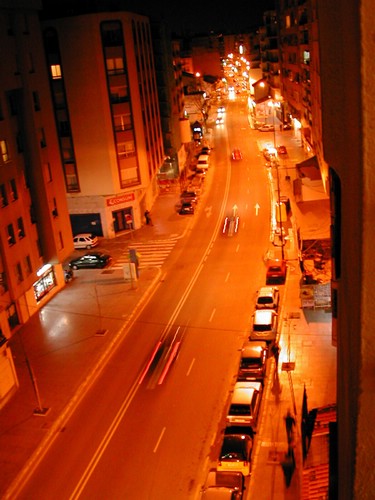 Calle nocturno de Mlaga